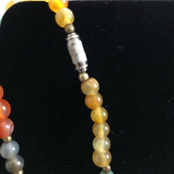 Multi-color hem stone strand necklace - Picture 6 of 7